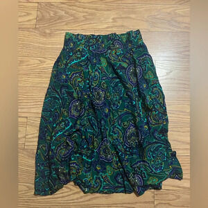 Vintage Karin Stevens Paisley Skirt 8